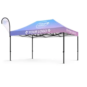 10’ x 15’ Custom Canopy | Flag Boost Package