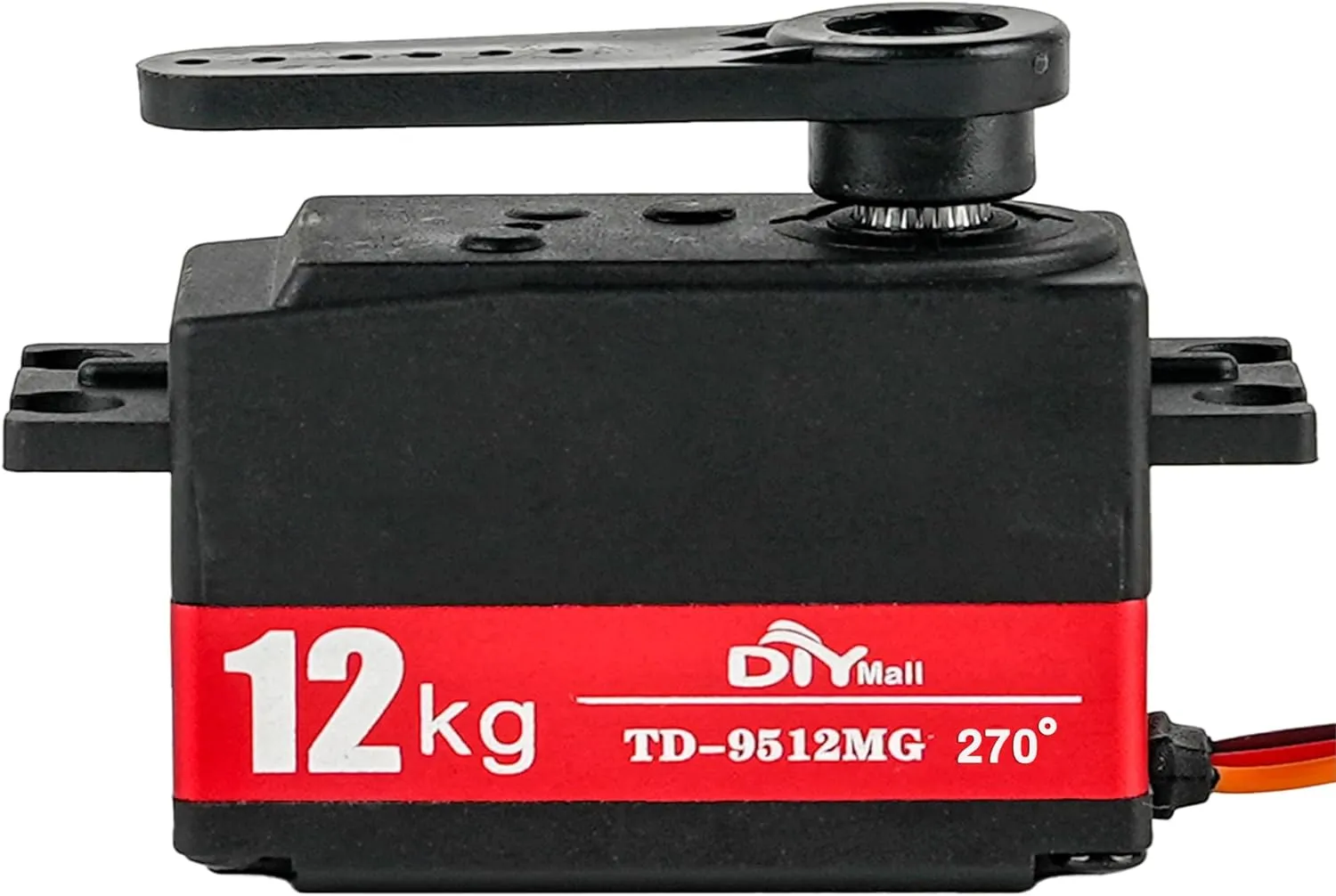 12kg Low Profile Servo 270 Degree 1000-200ues TD-9512 RC Digital Short Body Servo Waterproof Full Metal Gear High Speed for 1/8 1/10 RC Drift Car Helicopter Tail Robot