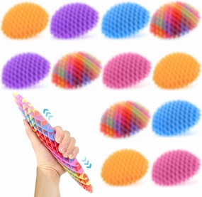12Pcs Fidget Worm, Worm Fidget Toy, Fidget Worm Toy, Resistance Fidget Toys Adults Stress Anxiety Relief Toys, Fidget Worm Keychain, Stress Relief Fidget Toys for Kids&Adults New Year's Gift