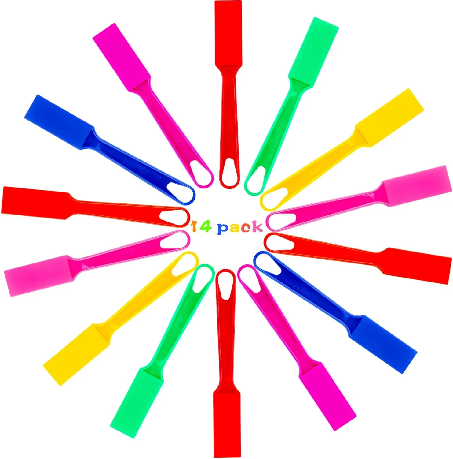 14 Pcs Magnetic Bingo Wand Learning Resources Magnetic Wands Rainbow Magnet Wand for Learning Kits Science Educational Activities Family Group Play Supplies, 7 Colors
