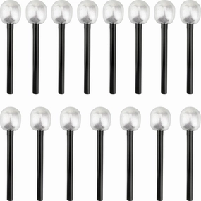 15 Pack Toy Microphone Stage Mic Costume Prop Fake Mic Accessory Silver Glitter Microphone for Cosplay Stage Play Rock Star Accessories Prop Karaoke Birthday Theme Party Favors