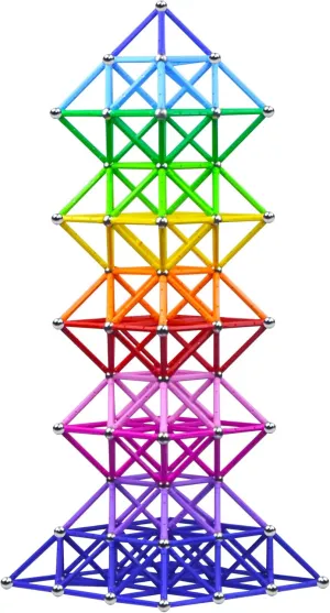 160pcs Magnetic Building Blocks Toys, 2.3" Magnetic Sticks and Non-Magnetic Balls Set Magnet Game for Kids and Adult, 3D STEM Building Toys with Storage Bag