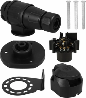 1set Replacement Trailer Adapter Pin Flat Connector for Easy Installation Stylish Design for Rvs and Trailers for Electrical Needs