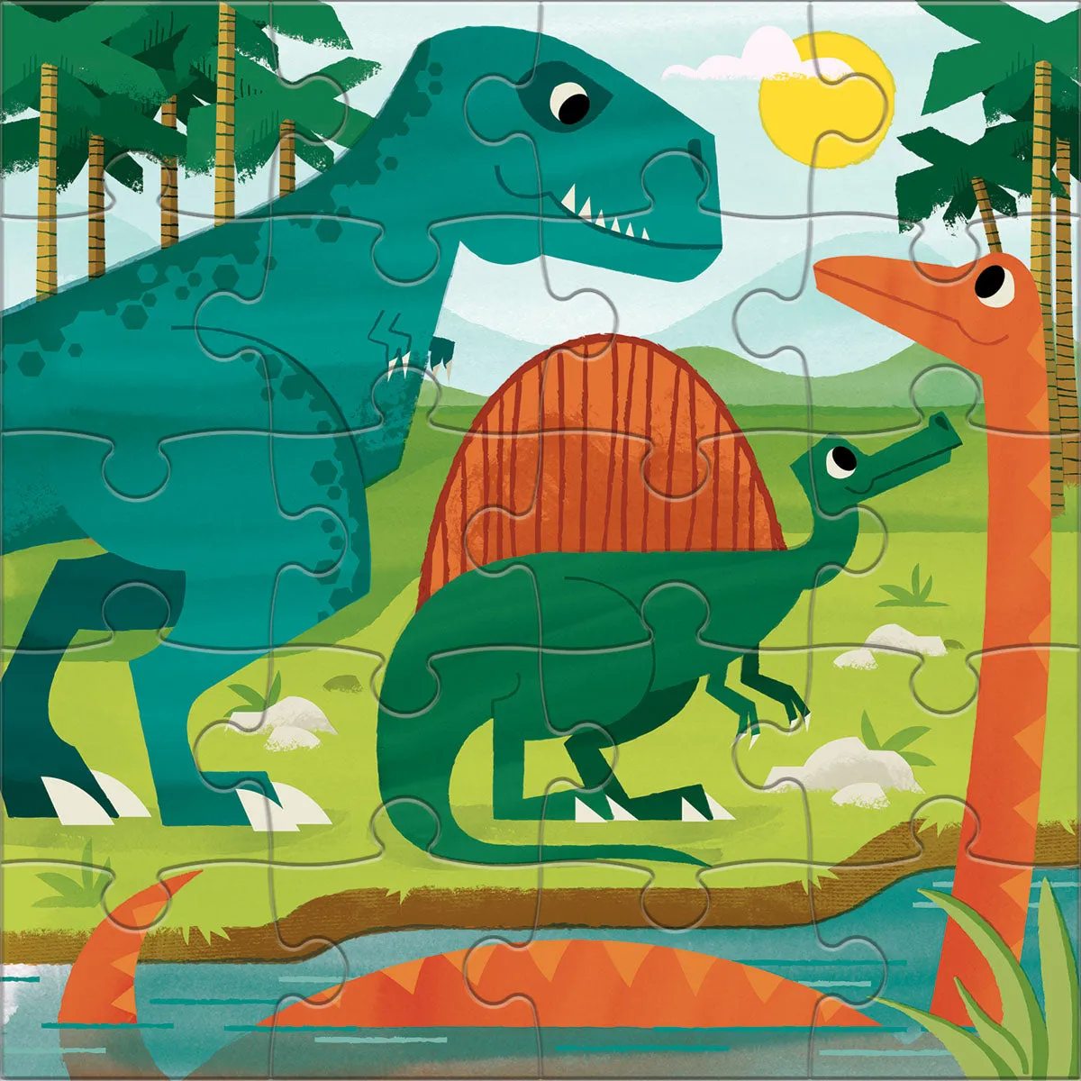 20pc Magnetic Puzzle | Dinosaur