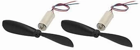 2pcs Dc 1.5v 40000rpm 614 Coreless Motor W Ccw Propeller For Rc Helicopter - Dc Motor -