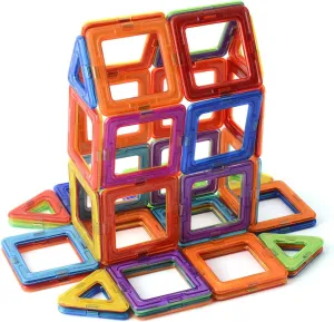 30 Pcs Magnetic Tiles Building Blocks Game Set for Girls and Boys Birthday Gift