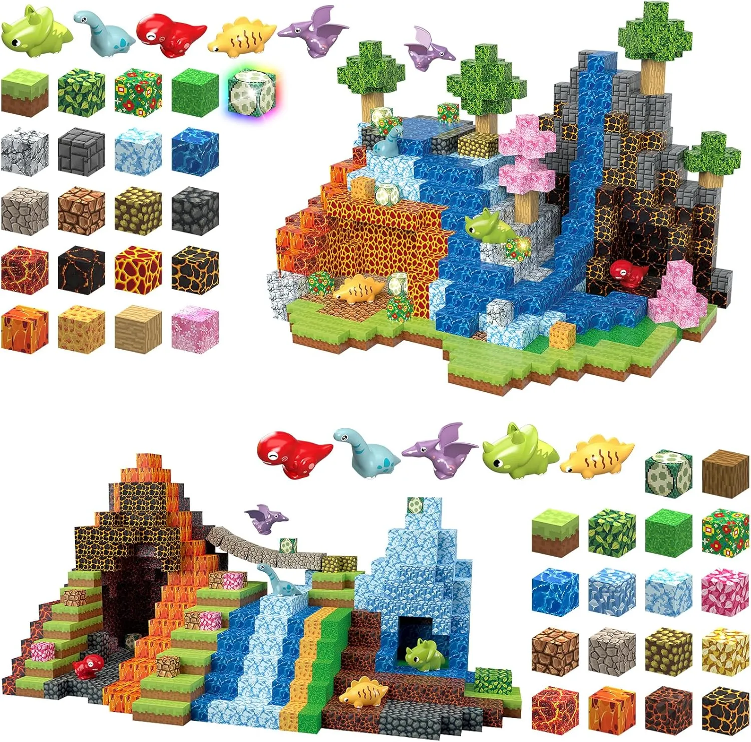 310PCS Magnetic Blocks Building Toys, Bundle of 2, 205PCS   105pcs