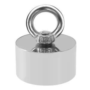 360 Strong Magnet 1000lb Pull Force Fishing Magnet | Neodymium Powerful for Fish and Magnetic Recovery Salvage | Man's Choice (360magnet - 1 Piece)