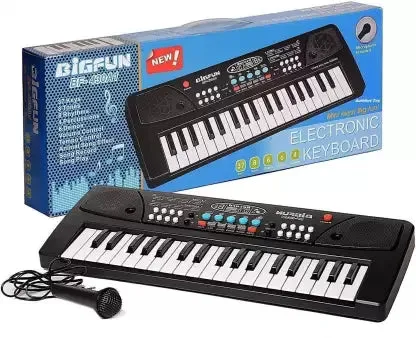 37-Key Piano Keyboard Toy with Recording & Microphone ( Battery Operated)