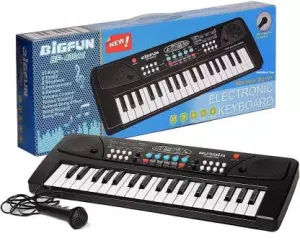 37-Key Piano Keyboard Toy with Recording & Microphone ( Battery Operated)