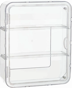 3 Tiers Clear Display Case for Figures, Acrylic Storage Organizers Box with Magnetic Door, Wall-Mounted Dustproof Showcase for Collectibles Action Figure