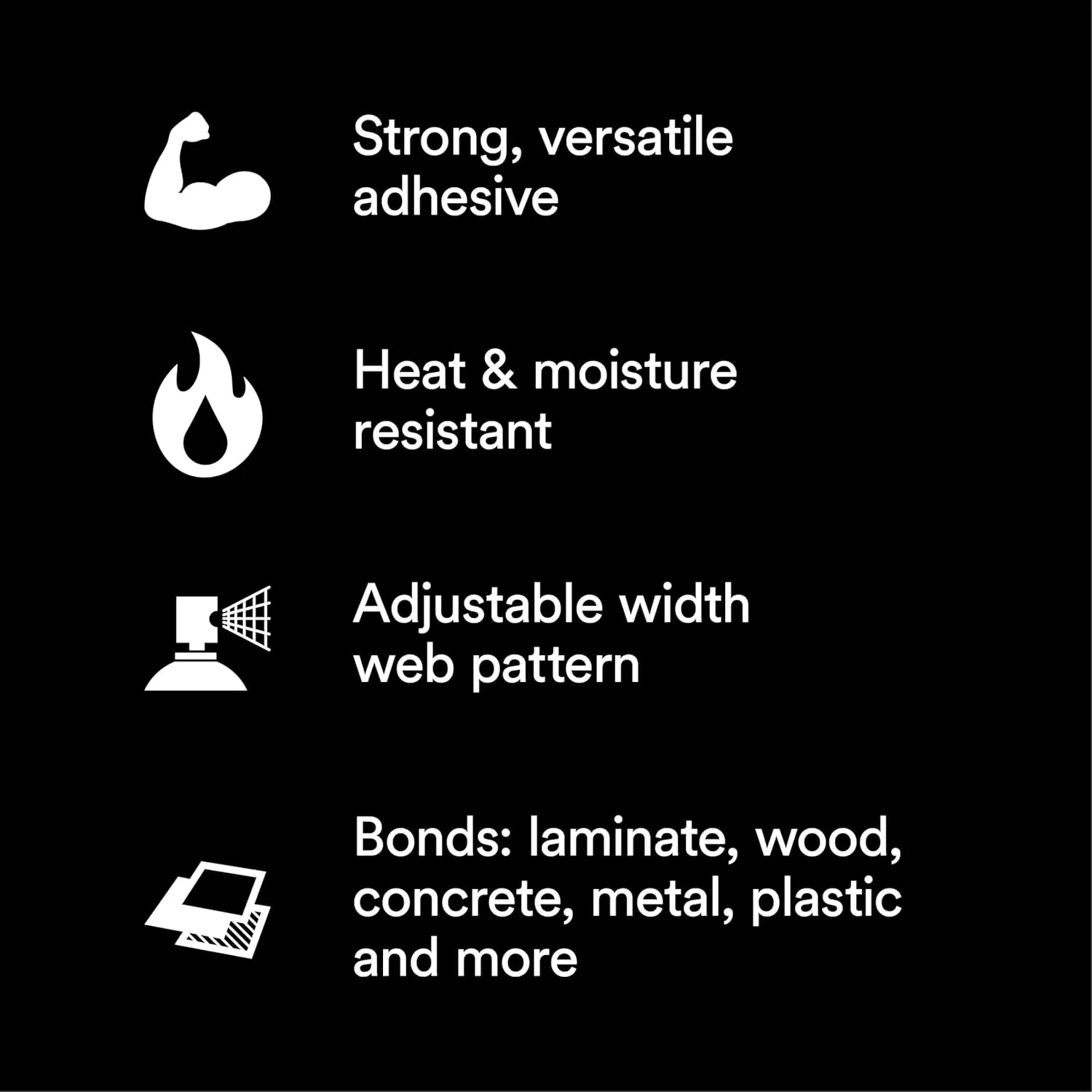 3M Hi-Strength 90 CA Spray Adhesive, Low VOC, Permanent, Bonds Laminate, Wood, Concrete, Metal, Plastic, Clear Glue, Net Wt 19 oz