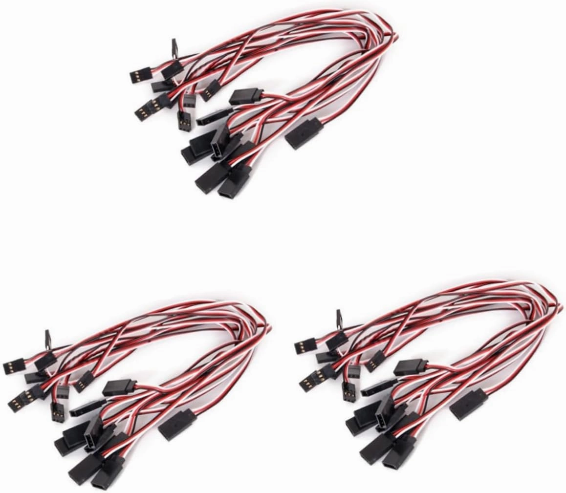 3pcs Pin Male to Female Extension Cable Jumper Wires for Models Planes and Helicopters for Receiver Connections