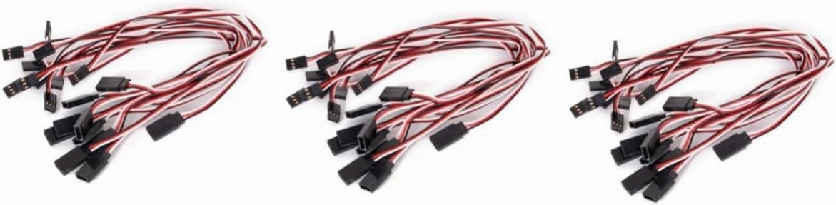 3pcs Pin Male to Female Extension Cable Jumper Wires for Models Planes and Helicopters for Receiver Connections