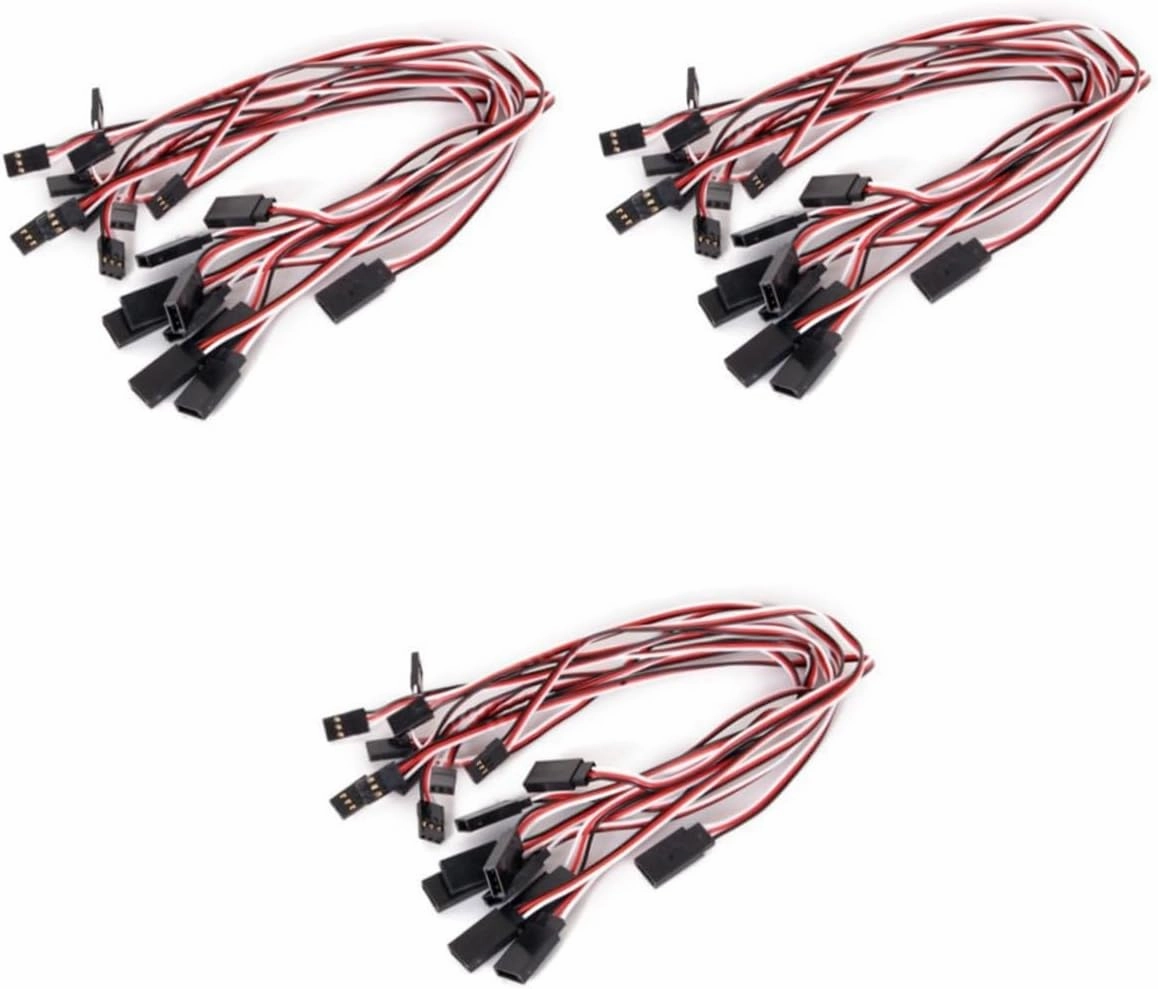 3pcs Pin Male to Female Extension Cable Jumper Wires for Models Planes and Helicopters for Receiver Connections