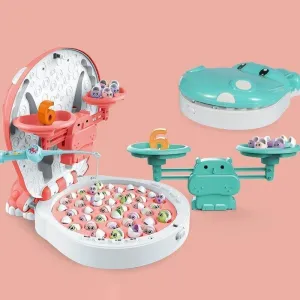 4-in-1 Magnetic Fishing Game - Educational Toy for Kids