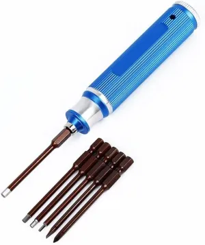 4 Pcs Hex Screwdriver Set Titanium Plating Hardened Compatible with RC Helicopter Boat Car Toys 1.5 2.0 2.5 3.0mm(A Type)