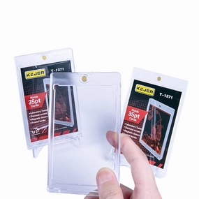 40pcs Magnetic Card Clip 35PT Protector   Mobile Display Stand, Baseball/Sports Card Acrylic Protector Set for Baseball Football Sports Game Card Storage Display (10pcs)