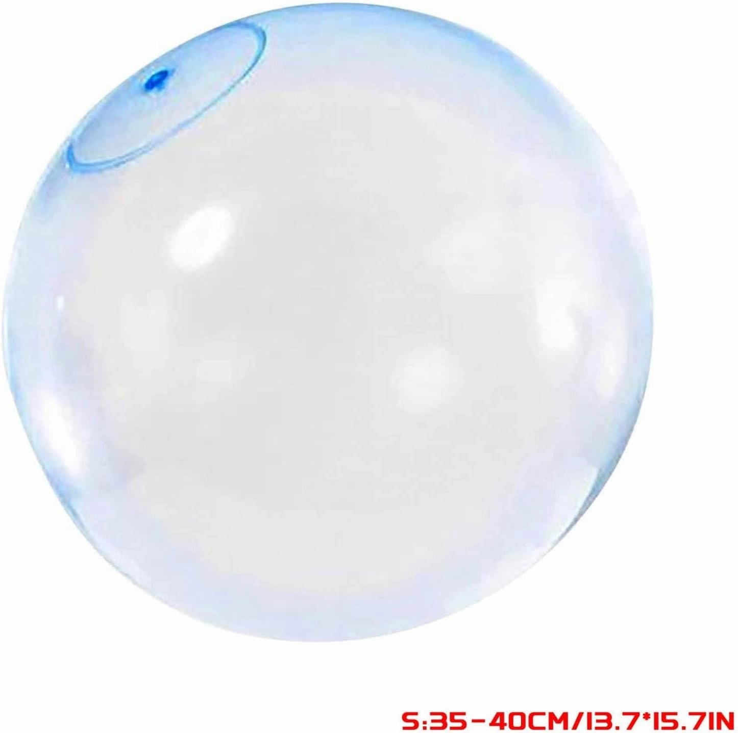 47'' Water Filled Bubble Ball Transparent Bubble Balloon Inflatable Funny Toy for Outdoor Indoor Play (blue)