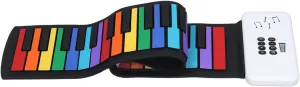 49 Keys Roll Up Piano, Dual Sensory Experience Various Tones and Effects Engage in Music Pleasure with 49 Keys Roll Up Piano for Kids Music Education