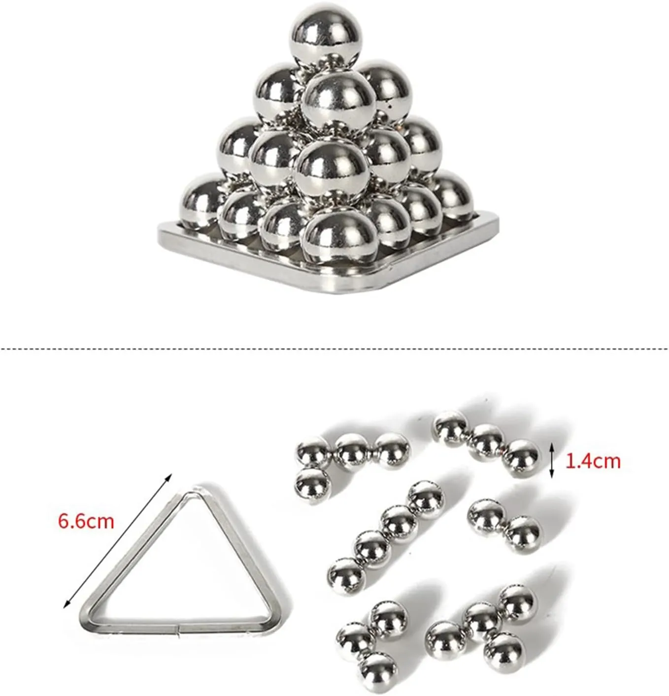 5 Pieces Metal Puzzles, Puzzle Games, 3D Educational Toy, Children's and Youth Intelligence Toy for Adults and Children