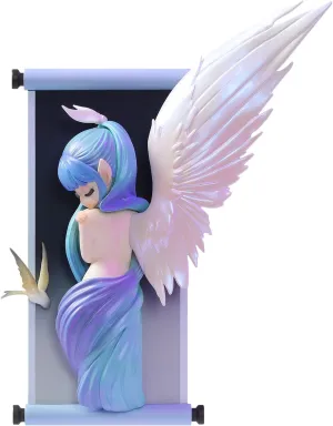 52TOYS Sleep Limited Edition - The Winged Elf Action Figure, 5.9 inches, Display Stand Included, Magnetic Components for Fridge Magnets, Perfect Collectible Art Toy for Women