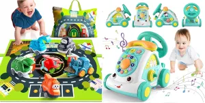 6 Colorful Cars Toy Set   Musical Phone Car Crawling Toy for Babies & Toddlers