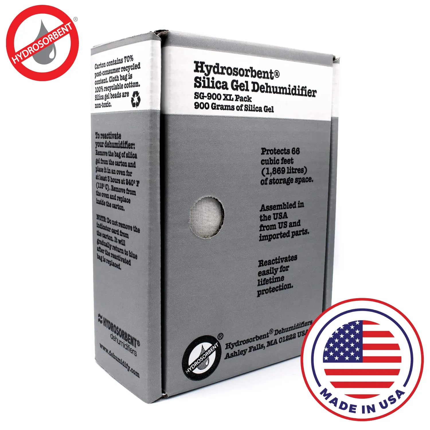 66 Cubic Feet Silica Gel 900 g Pack of 2