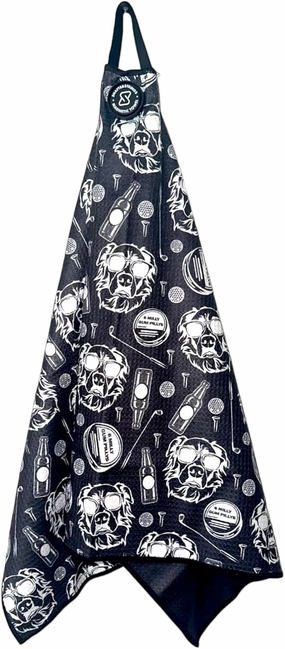 6 Milly | Magnetic Golf Towel | Super Strong Magnet | Microfiber Waffle Fabric | Club Loop | Caddy Size | Cart Towel | Gift for Golfers