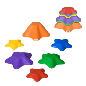 6PCs Kids Balance Stepping Stones Non-slip Bottom Starfish Design Obstacle Course Play