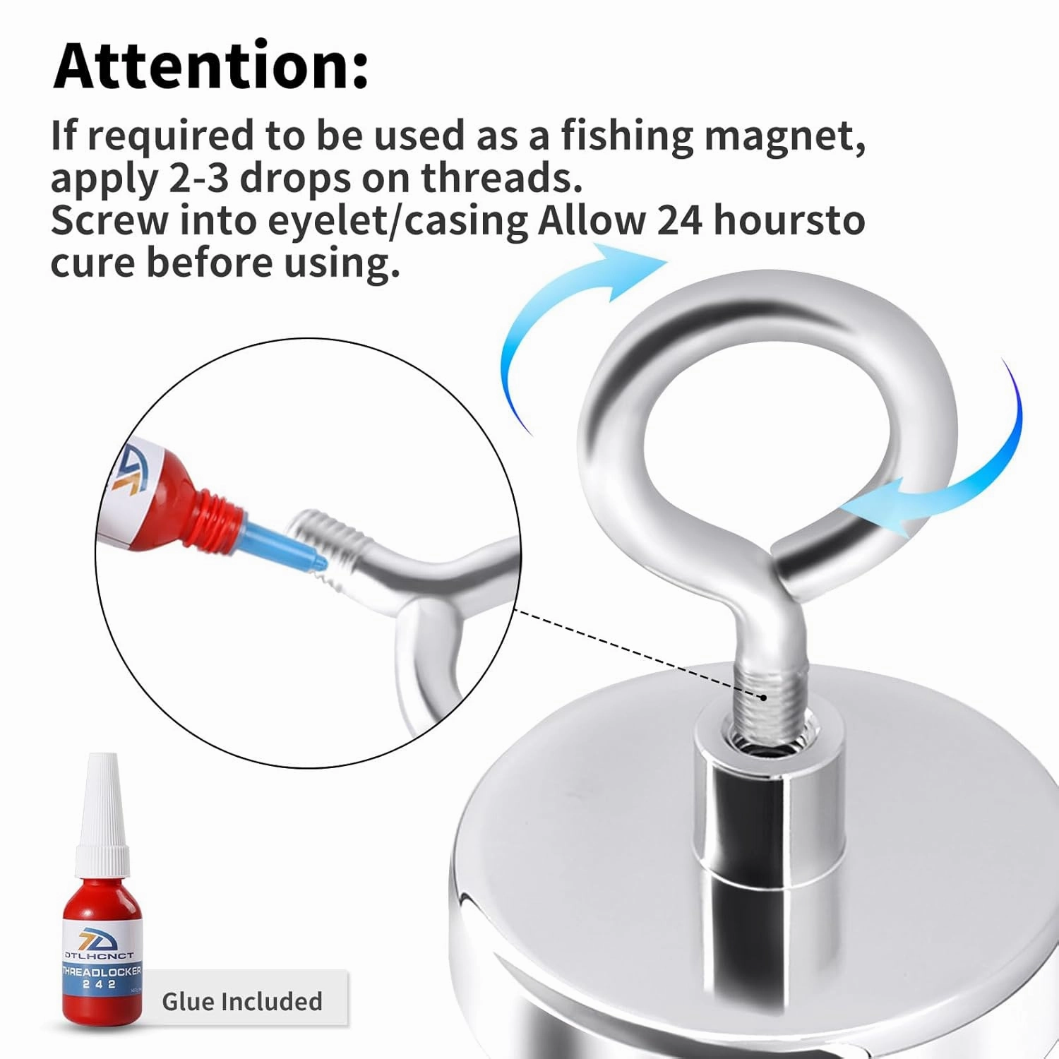 700 lbs(317 KG) Pulling Strong Neodymium N52 Fishing Magnets,High Power Magnet with Handle,Magnet Heavy Duty 3 Inch Magnets for Retrieving in River and Magnetic Fishing