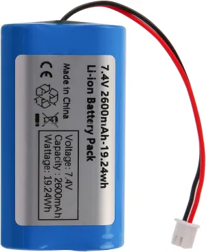 7.4V 2600mAh Li-ion Rechargeable Battery Pack with JST-XH 2.54/2P Plug for RC Helicopter, Car, Boat, Toys, Bluetooth Equipment, Lighting