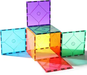 8 Piece Large Square Shape Magnetic Tiles Kids Toys, Magnetic Building Blocks STEM Magnet Building Set Preschool Learning Magnet for Kids Ages 3-5 4-8, Sensory Montessori Toys for 3  Boys and Girls