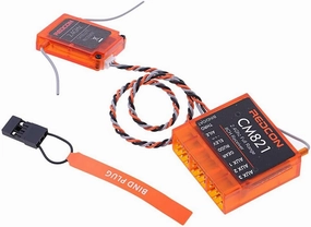 8Ch AR8000 High-Speed CM821 Receiver for JR12X 11X Compatible with X9503 X9303 DX10t for Glow Gas Electric Gasoline Jetpowered Aircraft Helicopter Glider Drone Satellite Receiver