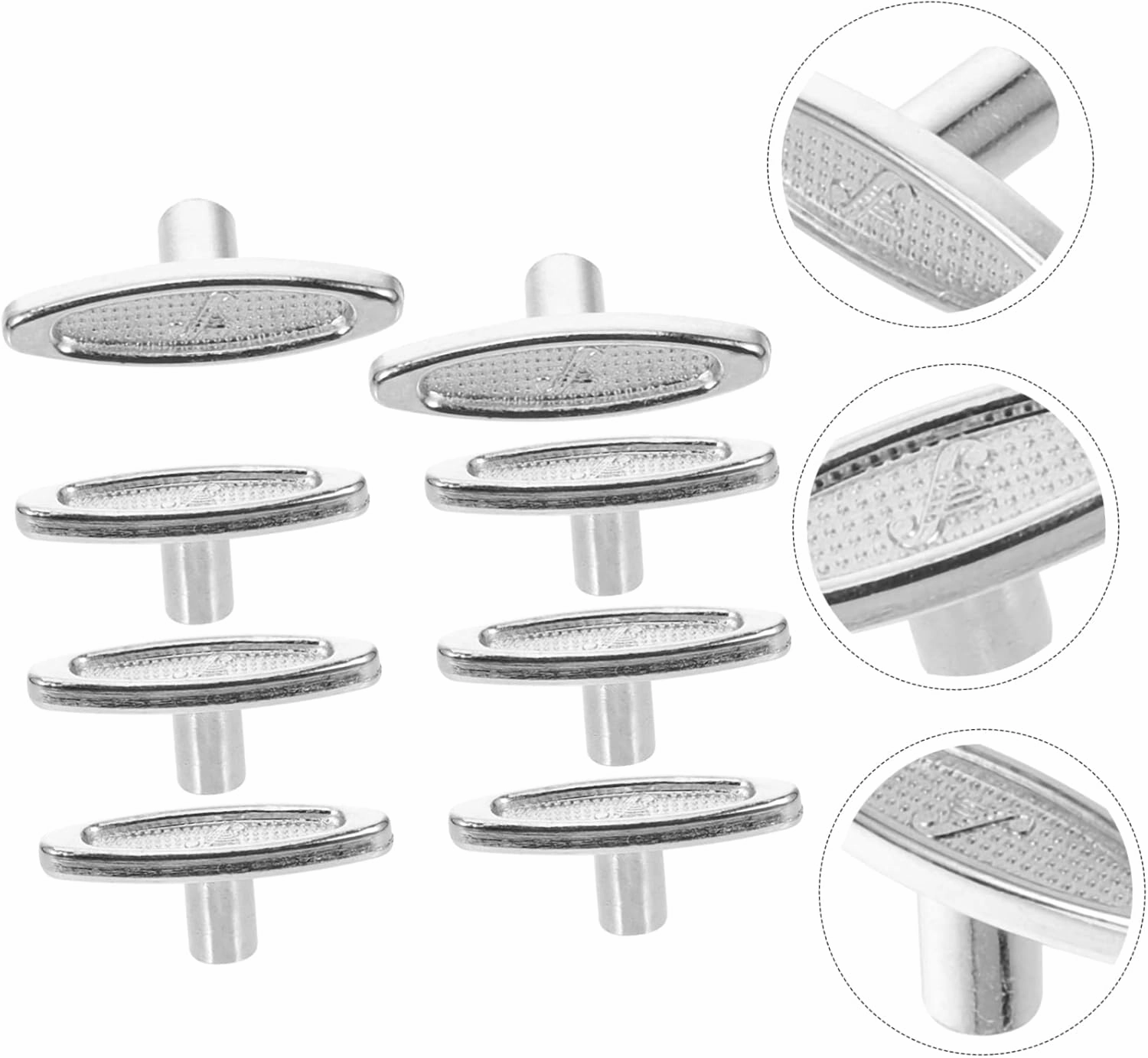 8pcs Music Box Winding Keys T Shape Bar Replacement for Jewelry Crafts Lightweight Metal Winder Parts Easy to Install for DIY Projects Music Box Lovers