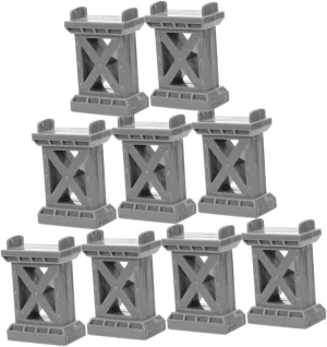 9pcs Train Bridge Supports Toy Train Accessories for Enhanced Stability and Fun Railroad Designs Compatible Systems