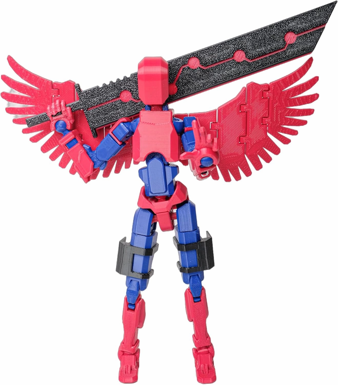 (Assembly Completed Dummy 20 Action Figure, 8.1 inches, Strong Magnetic Accessories, 8 Types of Weapons 3D Printed Robot Multi-Jointed Movable, Spider Ninja Series (Spider)