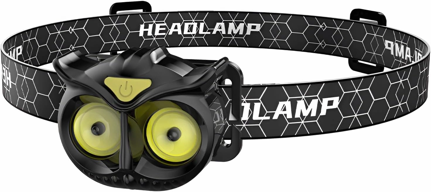 [Ellnis]【Hands-Free Fishing Lit】 COB lamp with【Sture Switch】& Red Lit Mode, IPX5 Waterproof Torch for Diving, Nit Hunting, Cave Exploion (Portable 87g)