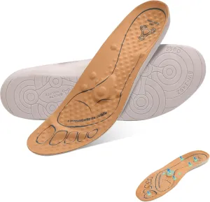 Acupressure Insoles for Women Men - Magnetic Massage Insoles,Soft Shoe Inserts with Arch Support,300  Pressure Points for All-Day Standing & Foot Fatigue Relief（High Elasticity,US 5）