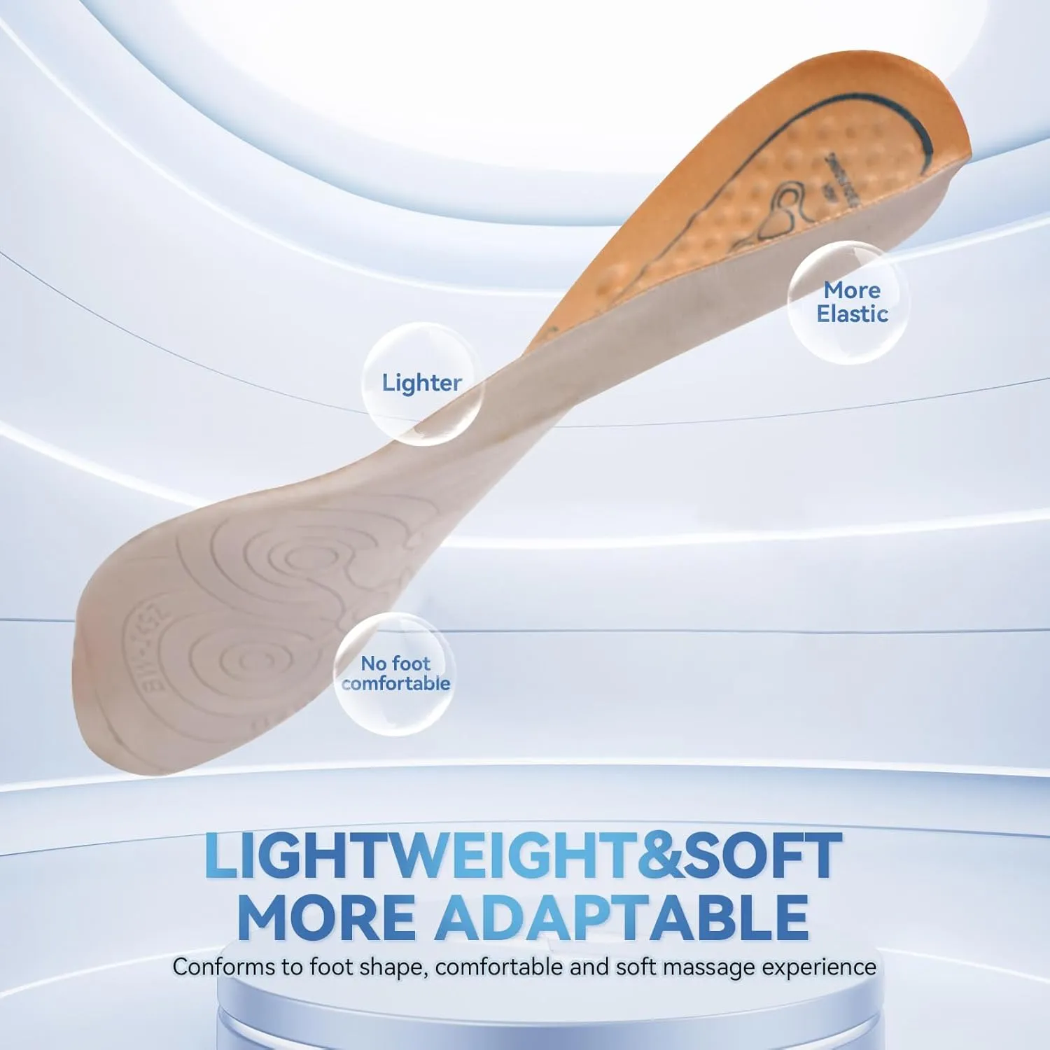 Acupressure Insoles for Women Men - Magnetic Massage Insoles,Soft Shoe Inserts with Arch Support,300  Pressure Points for All-Day Standing & Foot Fatigue Relief（High Elasticity,US 5）