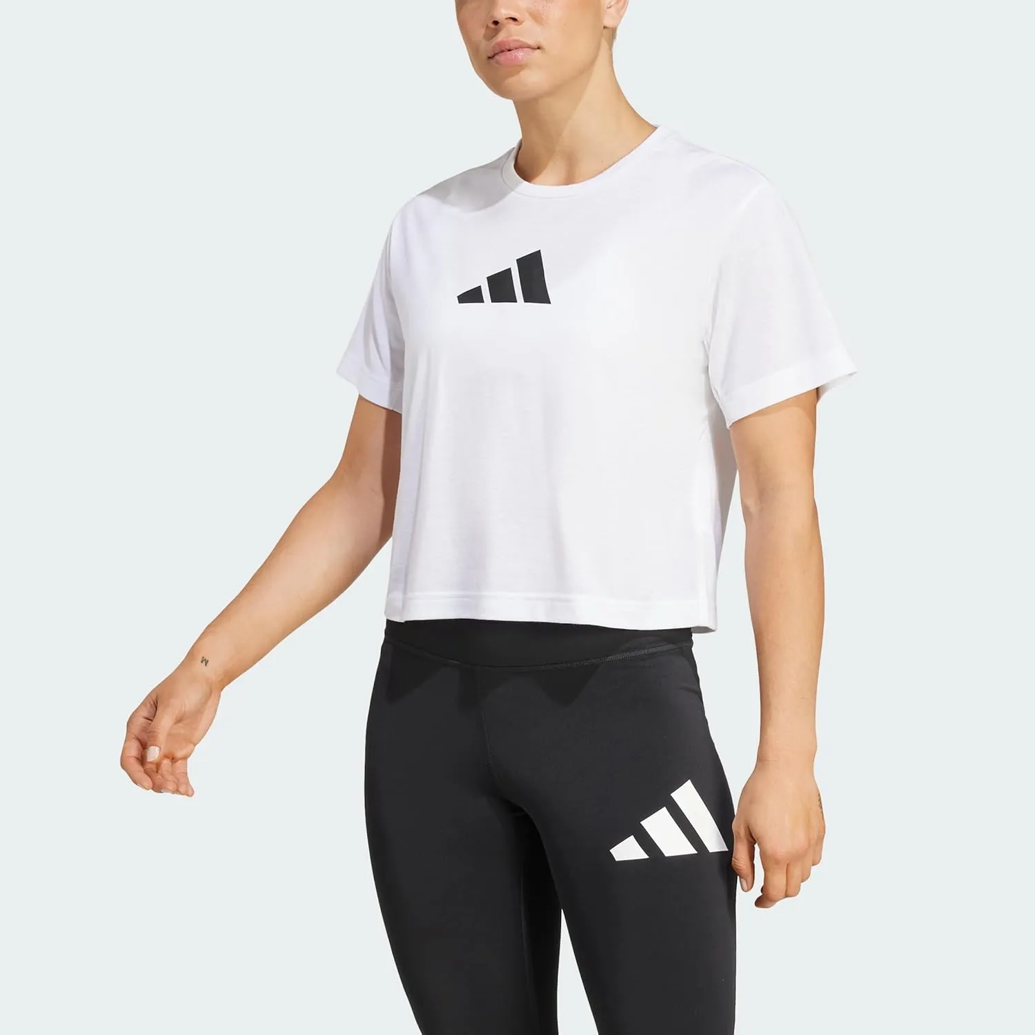 adidas Women's Train Essentials Big Performance Logo T-Shirt