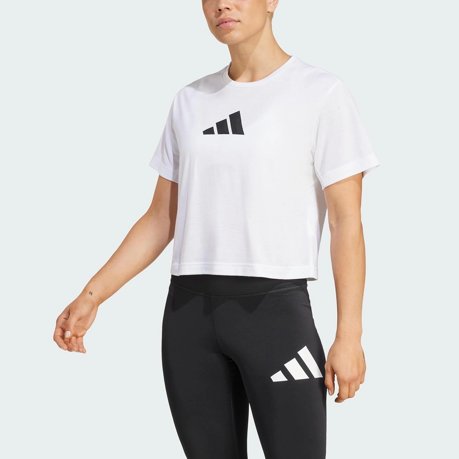 adidas Women's Train Essentials Big Performance Logo T-Shirt