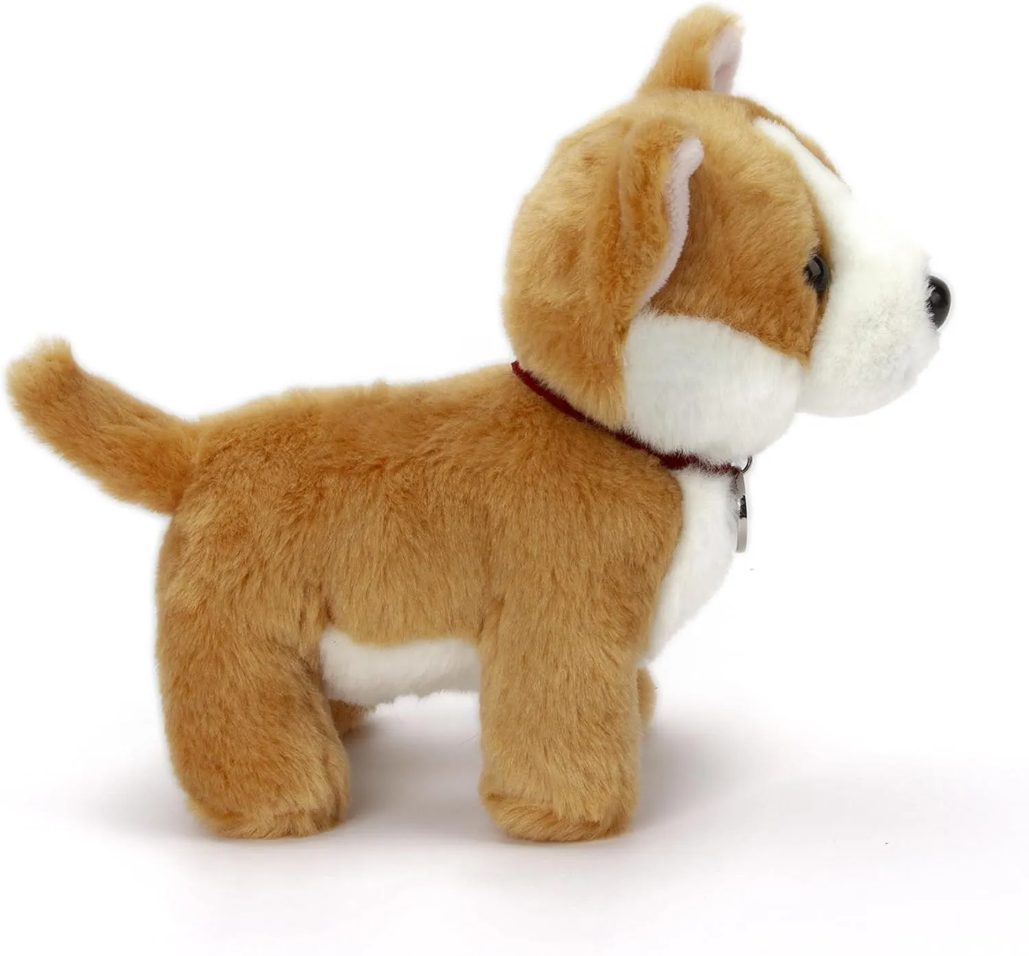 Adorable Dog Stuffed Animal Plush Toy – Premium Quality 8 Inch Soft and Cuddly Puppy with Cute Collar – Perfect for Kids, Cat Lovers, and All Ages (Butterscotch The Corgi)