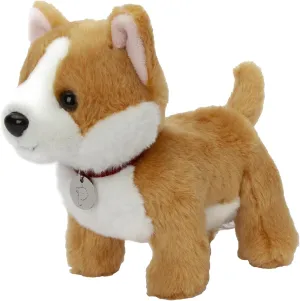 Adorable Dog Stuffed Animal Plush Toy – Premium Quality 8 Inch Soft and Cuddly Puppy with Cute Collar – Perfect for Kids, Cat Lovers, and All Ages (Butterscotch The Corgi)