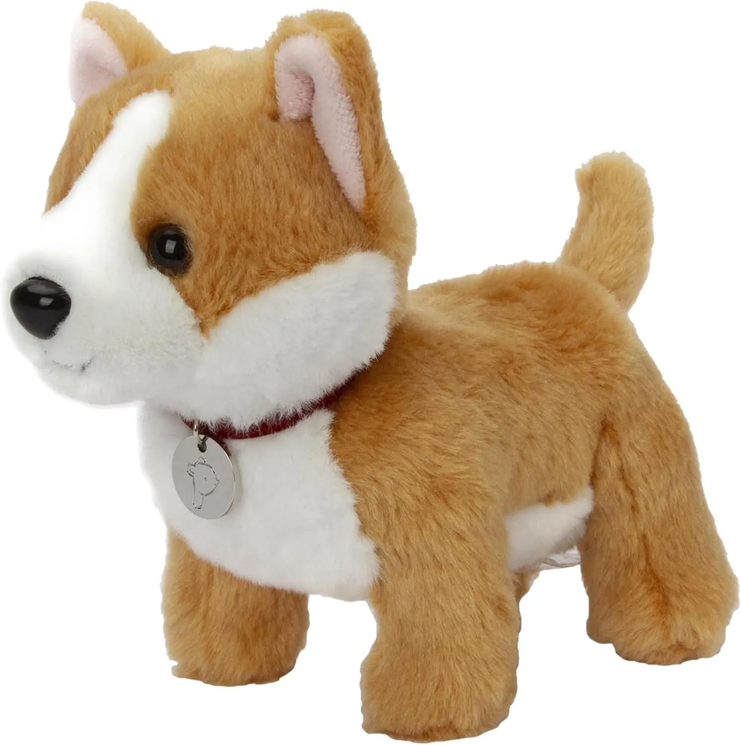 Adorable Dog Stuffed Animal Plush Toy – Premium Quality 8 Inch Soft and Cuddly Puppy with Cute Collar – Perfect for Kids, Cat Lovers, and All Ages (Butterscotch The Corgi)