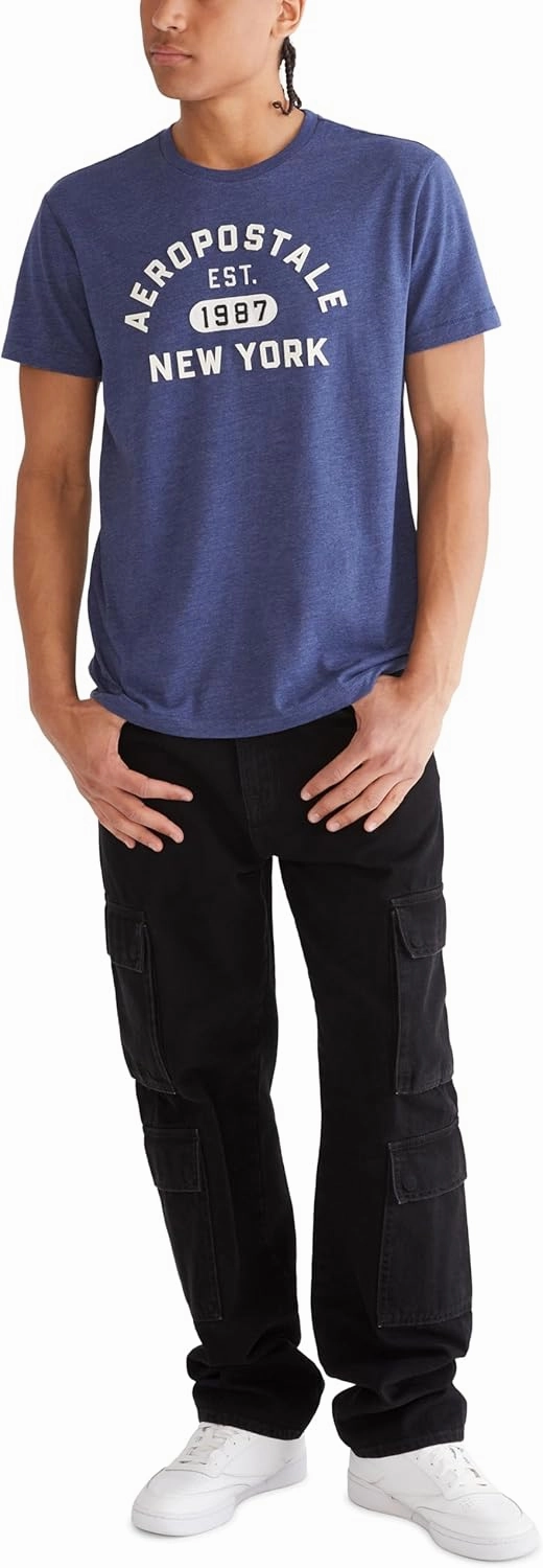 AEROPOSTALE Men's Arch Logo Short Sleeve Tee