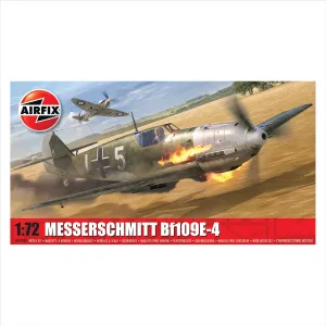 Airfix A01008B Messerschmitt Bf109E-4 Classic Kit Plastic Model Kits, Small, unpainted