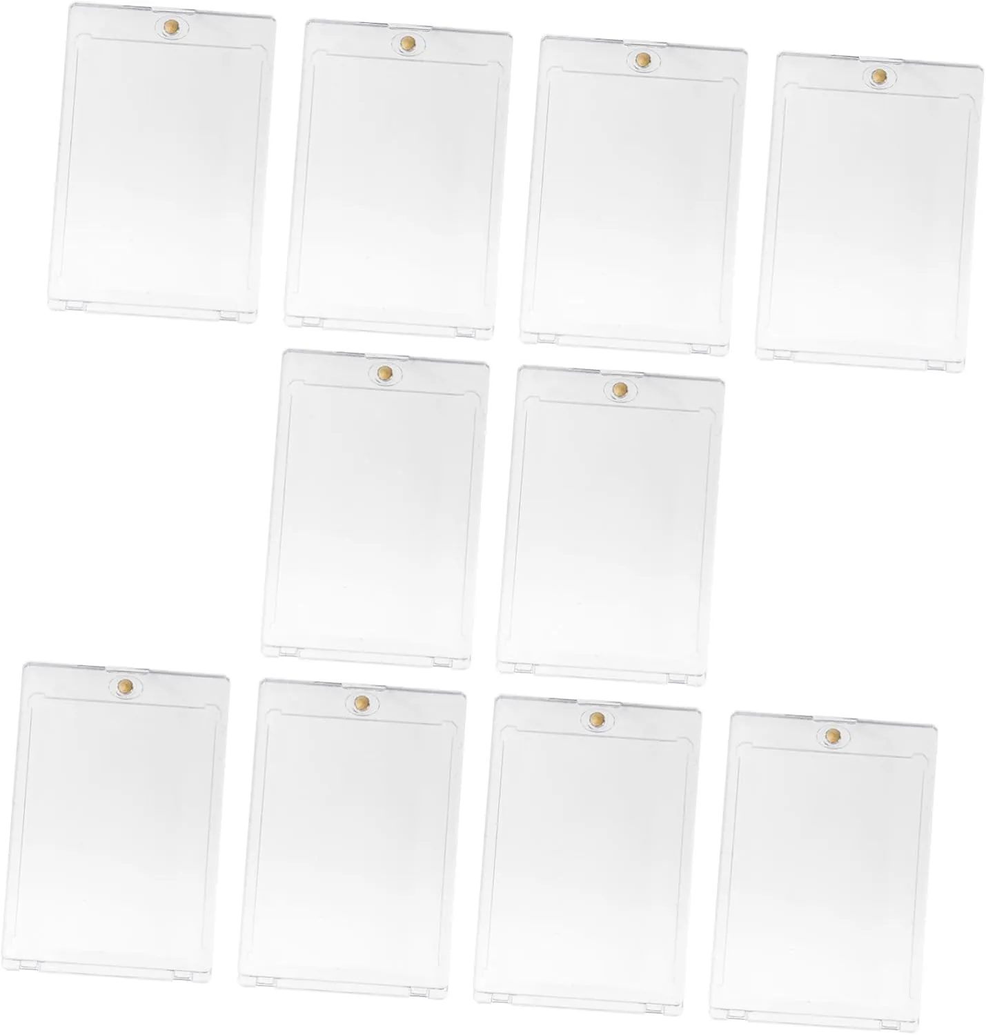 Alasum 10pcs Magnetic Card Case Transparent Playing Card Holder Magnetic Closure Secure Storage for Trading and Collectibles Simple and Elegant Design for Easy Use