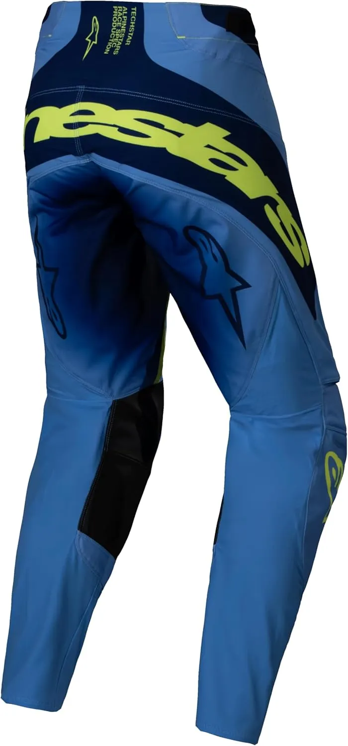 Alpinestars 3720325-557-32: Techstar Melt Pants Yellow Fluo/Blue 32