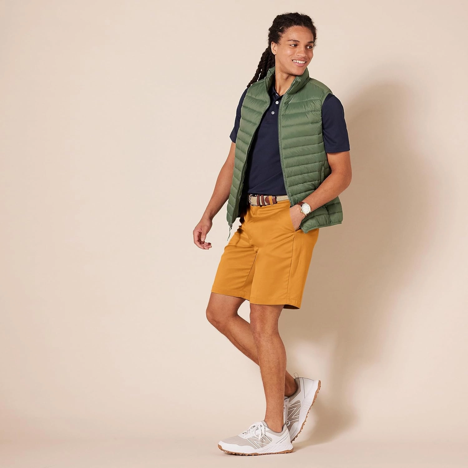 Amazon Essentials Men's Classic-Fit Stretch Golf Short (Available in Big & Tall)
